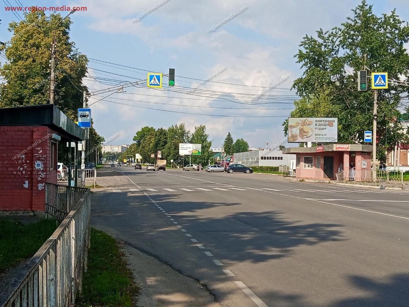 Размещение рекламы "Додо" на щитах 3х6 в Мценск